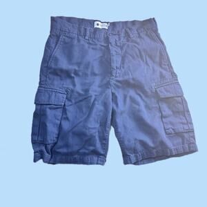 NN07 No Nationality 100% Linen Crown Shorts Men W29 Blue Preppy Nautical Coastal